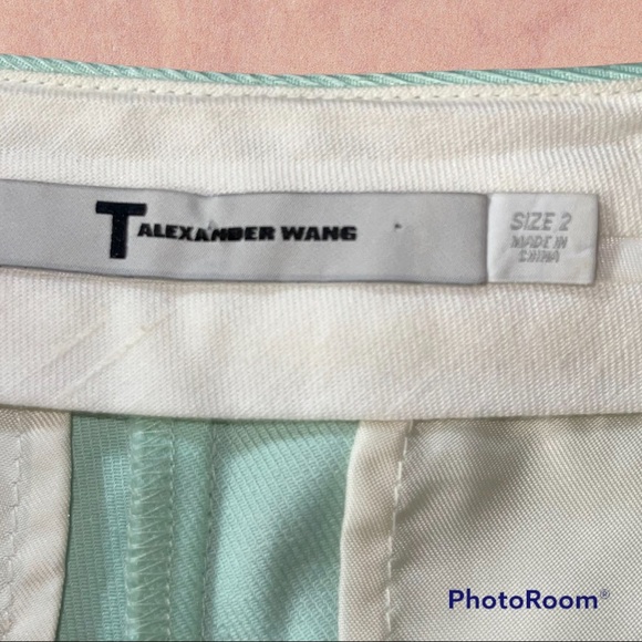 T Alexander Wang Mint shorts size 2 - Picture 5 of 5